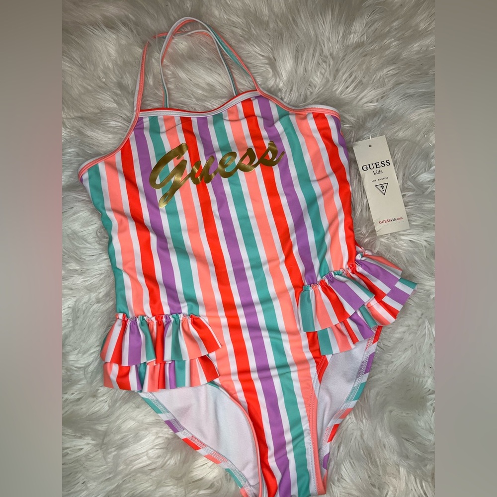 Brand New NWT Girls Guess Swim Suit One Piece size 12